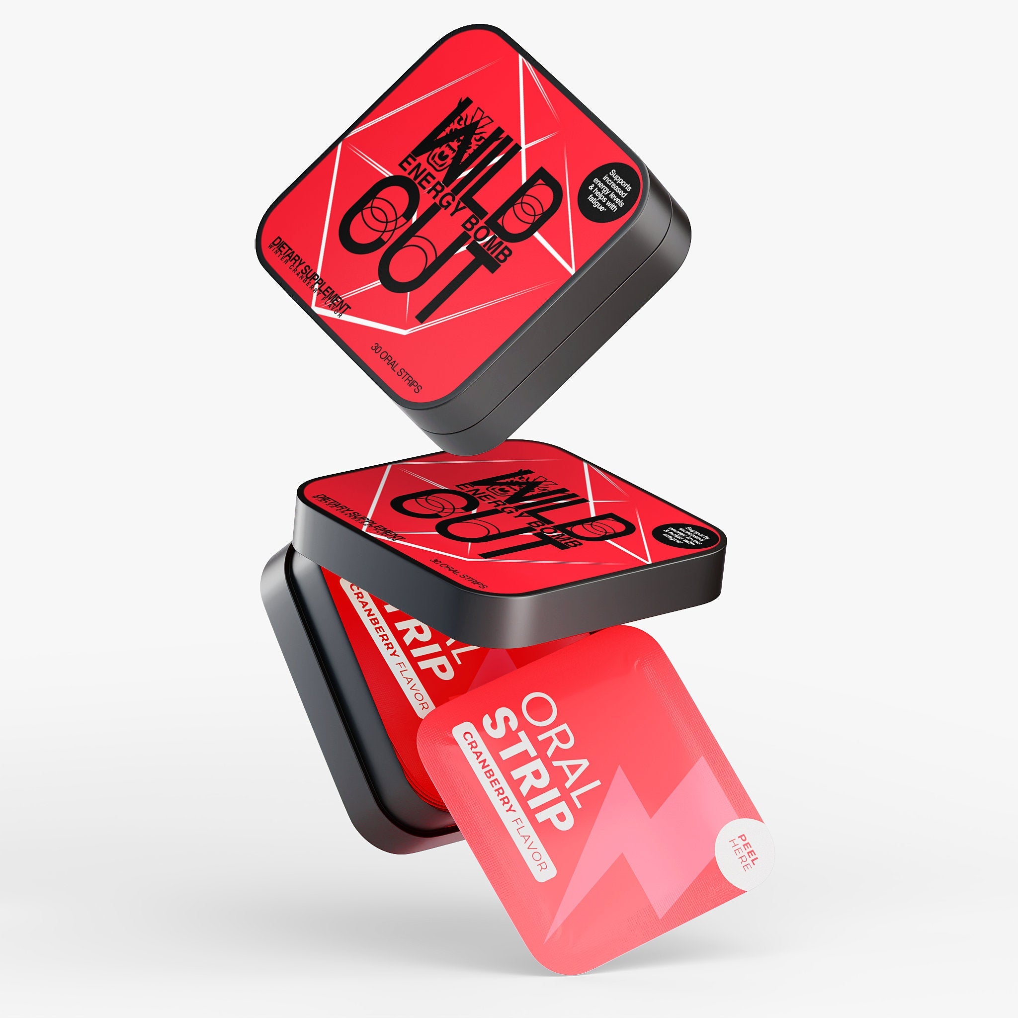 Energy Bomb Oral Strips - Wild Cut Wellness